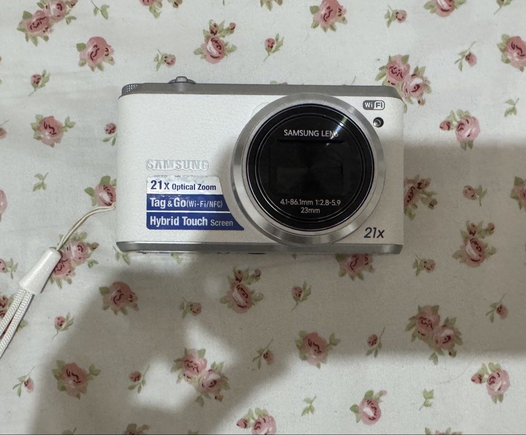 Samsung 21X Optical Zoom Wi-Fi Digital Camera (Category: Cameras) located in Paranaque City. Submitted by monduffcloset (Listing ID 1465089099, Image 1). Description: • DM FOR SAMPLE PHOTOS IF INTERESTED • Works just as new all features are fully working ; barely used • no wifi transfer because the app discontinued • no sd card included • charger included (type c) .