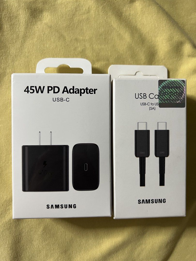SAMSUNG 45W USB C TO C CABLE (Category: Chargers & Cables) located in Manila. Submitted by as_onlineshop11 (Listing ID 1465101852, Image 1). Description: .