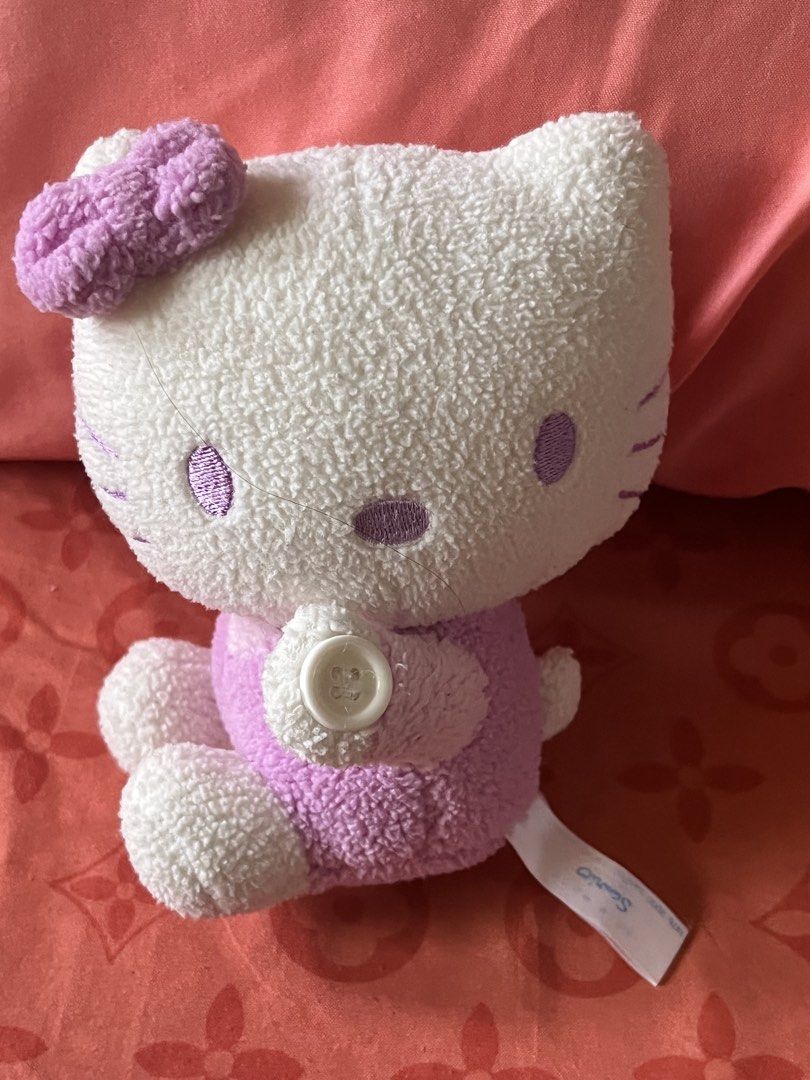 Sanrio 2000 hello kitty purple plush (Category: Plushies & Soft Toys) located in Paranaque City. Submitted by bonsaiart (Listing ID 1465045094, Image 1). Description: Pre owned Good condition 650+sf Payment via gcash or paymaya Shipping via j&t.