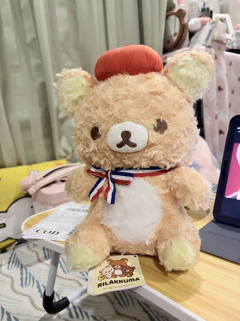 San-X Rilakkuma Stylish Paris (Category: Plushies & Soft Toys) located in Caloocan City. Submitted by miffuph (Listing ID 1465126511, Image 1). Description: 📦 Tiktok CO • Lalamove • JNT.