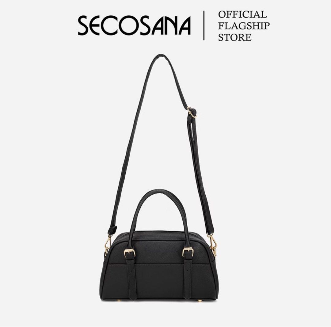 Secosana Black Jelcey Modern Shoulder Bag (Category: Tote Bags) located in Malabon City. Submitted by cestcloset.ph (Listing ID 1465019692, Image 3). Description: .