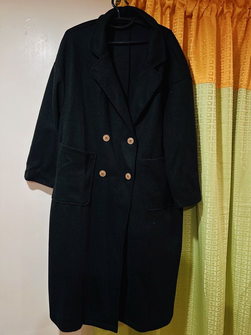 Shein Coat for winter (Category: Coats, Jackets and Outerwear) located in Batangas. Submitted by stopandshopforluxury (Listing ID 1465111158, Image 1). Description: Used once in Korea 2XL on tag No flaws.