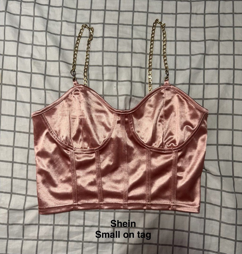 Shein Corset top (Category: Sleeveless) located in Quezon City. Submitted by pinkyswearshop (Listing ID 1465044323, Image 1). Description: .