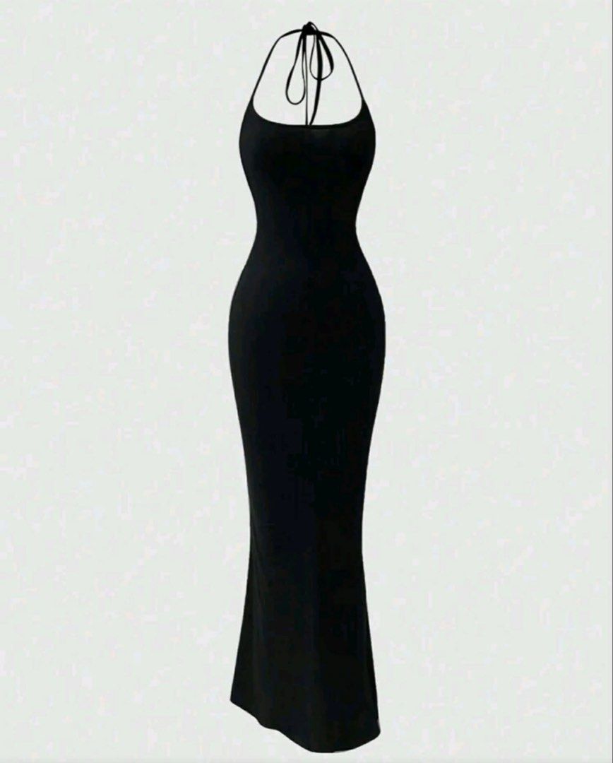 SHEIN FITTED BLACK DRESS (Category: Dresses) located in Pagadian. Submitted by primserenity (Listing ID 1465146331, Image 1). Description: used 2-3 times only backless size xs-s stretchable cloth.