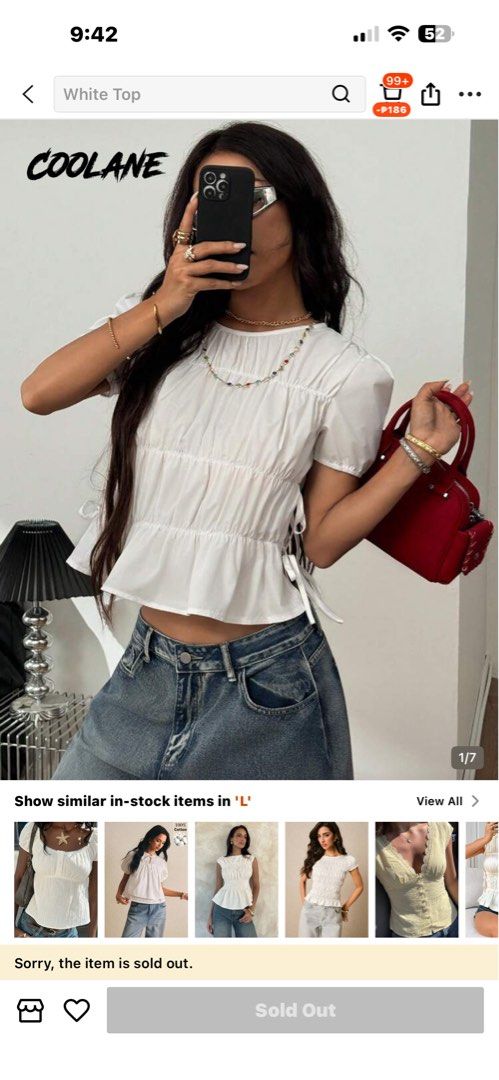 Shein Top (Category: Blouses) located in Cabanatuan. Submitted by fitsby.el (Listing ID 1465141866, Image 2). Description: .