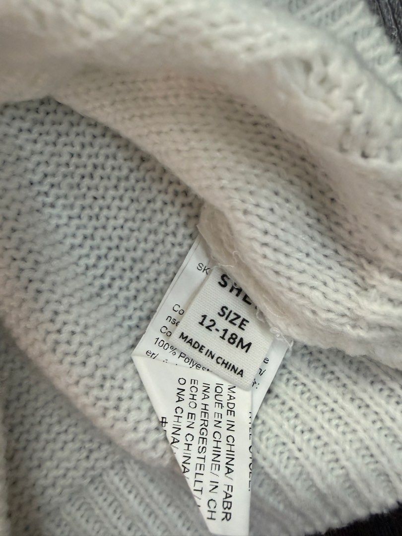 Shein white sweater top (Category: Babies & Kids Fashion) located in Manila. Submitted by coolandchic (Listing ID 1465086017, Image 2). Description: .