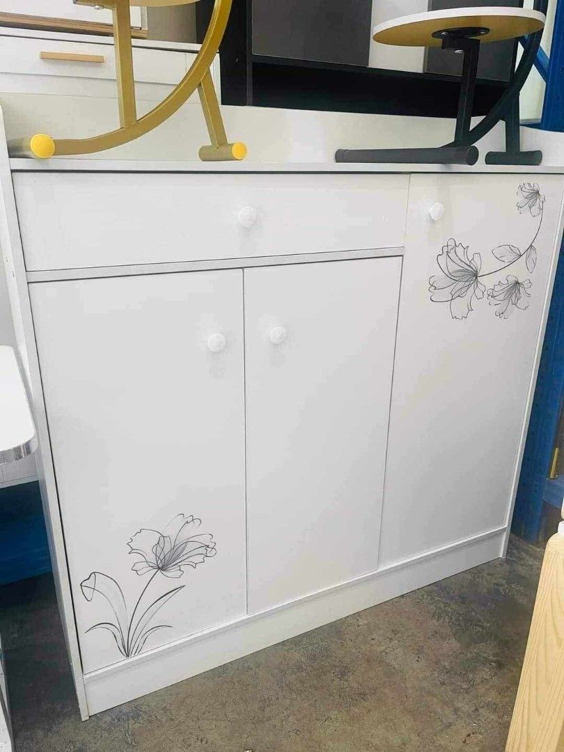 Shoe cabinet 100cm with design (last 1 ) (Category: Shelves, Cabinets & Racks) located in Manila. Submitted by dolorchris69891 (Listing ID 1465000974, Image 3). Description: Shoe cabinet 100cm with design 3500php (last 1 ).
