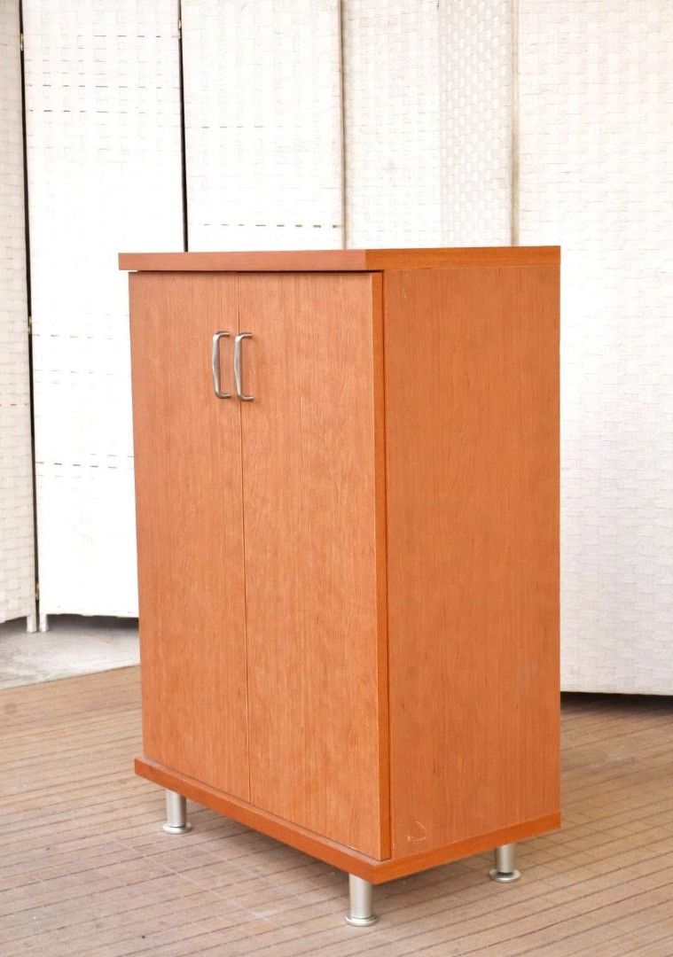 Shoe Cabinet (Category: Shelves, Cabinets & Racks) located in Meycauayan. Submitted by marygracecasimiro (Listing ID 1465075151, Image 2). Description: JAPAN SURPLUS FURNITURE "KUBABA WOODWORKING" 2 DOOR SHOE CABINET ADJUSTABLE SHELVES Size 27.5L x 15W x 40.5H in inches (AS-IS ITEM) *Minimal Scratch Only IN GOOD CONDITION💚 Price:10,500.