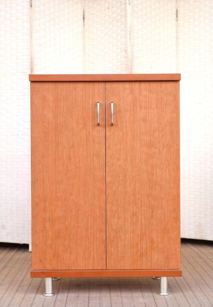 Shoe Cabinet (Category: Shelves, Cabinets & Racks) located in Meycauayan. Submitted by marygracecasimiro (Listing ID 1465075151, Image 1). Description: JAPAN SURPLUS FURNITURE "KUBABA WOODWORKING" 2 DOOR SHOE CABINET ADJUSTABLE SHELVES Size 27.5L x 15W x 40.5H in inches (AS-IS ITEM) *Minimal Scratch Only IN GOOD CONDITION💚 Price:10,500.