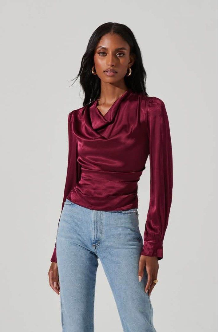Silk top brandnew (Category: Others Tops) located in Manila. Submitted by iamfashionistapage (Listing ID 1465167685, Image 1). Description: Brand New w/pouch.