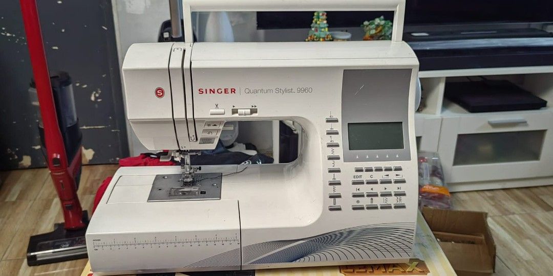 Singer Quantum Stylist 9960 (Category: Other Home Furniture) located in Taguig. Submitted by roma2701 (Listing ID 1465047745, Image 1). Description: Sewing Machine Almost New 220v 50hz 50watts Model: 9960 Pick up in Taytay 22k.