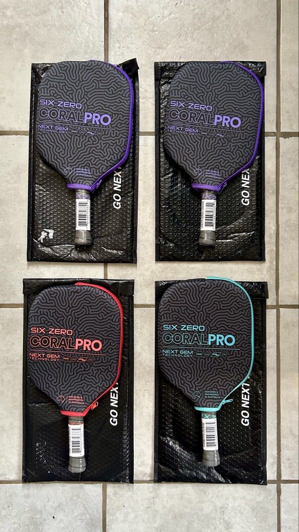 Six Zero Coral Pro Hybrid (Category: Racket and Ball Sports) located in Lipa City. Submitted by lgc.shop (Listing ID 1465003193, Image 2). Description: SixZero Coral Pro Hybrid Available colors: • Electric Blue • Ultraviolet • Infrared Inclusions: • SixZero Coral Pro Hybrid 16mm Paddle • SixZero Paddle Cover • FREE Overgrip On Hand now Meetup: Lipa City, Batangas Delivery: LBC available ₱14,500 nego with FREE overgrip.