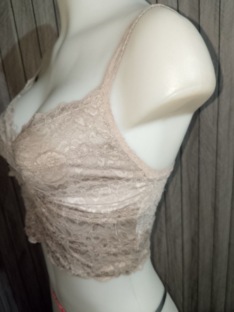 Small to medium lace Bralette light brown no pads (Category: Undergarments & Loungewear) located in Manila. Submitted by truecrystal-1407 (Listing ID 1465054188, Image 3). Description: .