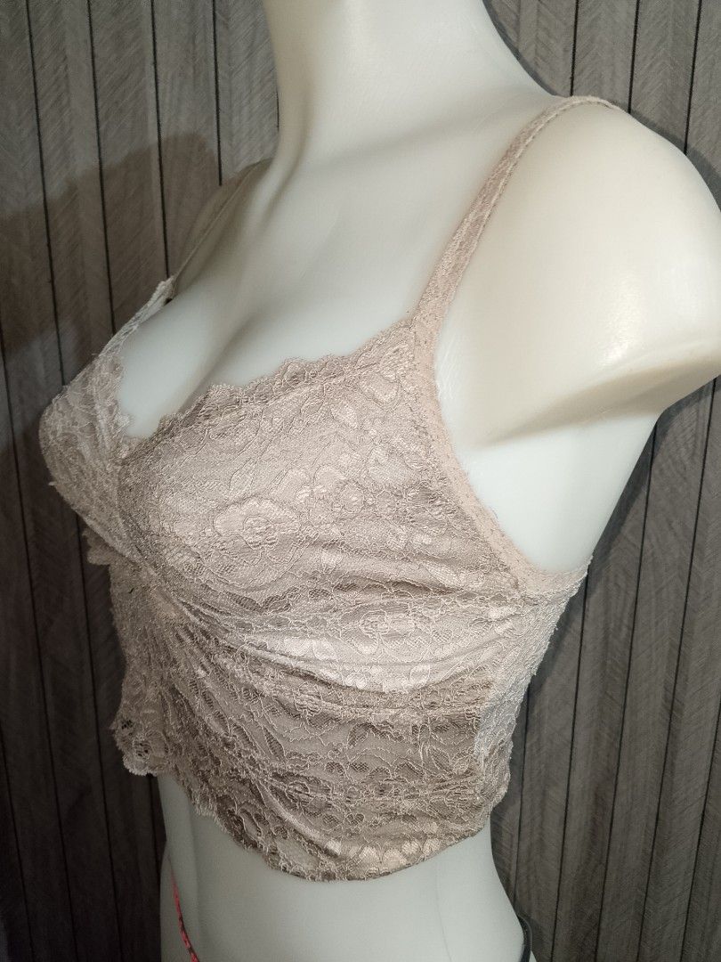 Small to medium lace Bralette light brown no pads (Category: Undergarments & Loungewear) located in Manila. Submitted by truecrystal-1407 (Listing ID 1465054188, Image 2). Description: .