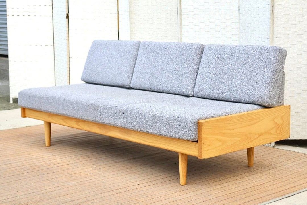 Sofa (Category: Sofas) located in Meycauayan. Submitted by marygracecasimiro (Listing ID 1465037092, Image 3). Description: JAPAN SURPLUS FURNITURE "SOGOKAGU" MODERN 3 SEATERS GRAY SOFA IN FABRIC CUSHION SOLID WOOD FRAME Size 68L x 29.5W x 15SH x 27.5H in inches (AS-IS ITEM) *Minimal Scratch Only IN GOOD CONDITION♥️ 3pcs available.