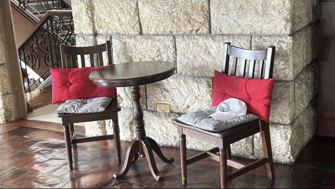 Solid Narra 2 Chair 1 Coffee Table Set (Category: Other Home Furniture) located in Manila. Submitted by bea1408 (Listing ID 1465063395, Image 1). Description: - negotiable - sold as set only - solid narra wood RFS: change of furniture .
