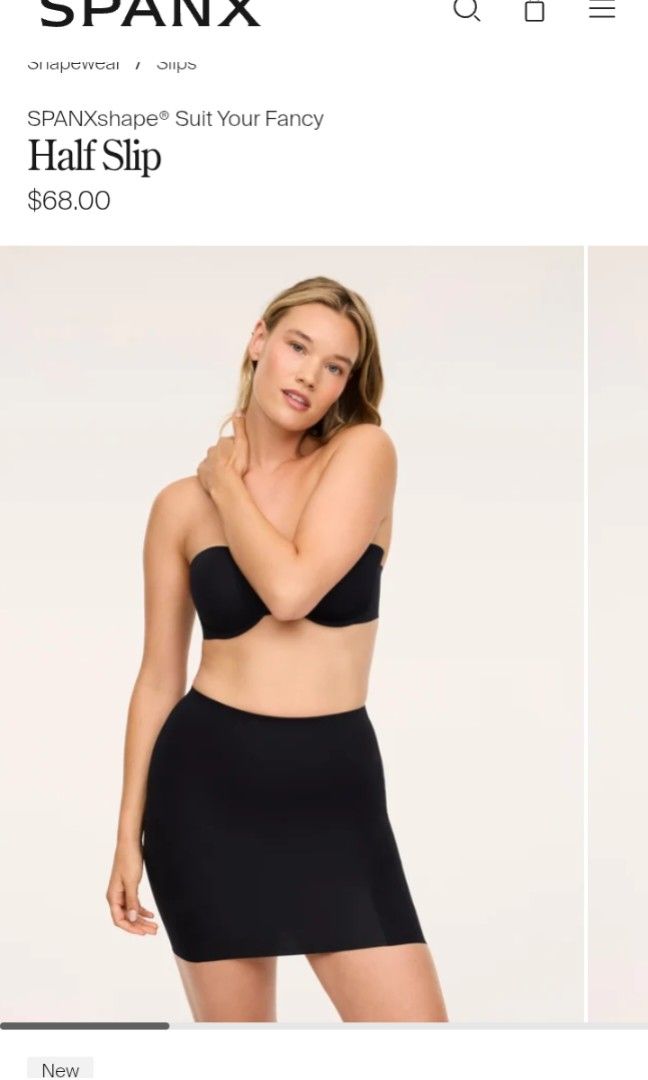 Spanx Black Undergarment Shapewear Skirt (Category: Undergarments & Loungewear) located in Makati City. Submitted by ellavee_you (Listing ID 1465028498, Image 1). Description: lightly used send offer! ❤️.