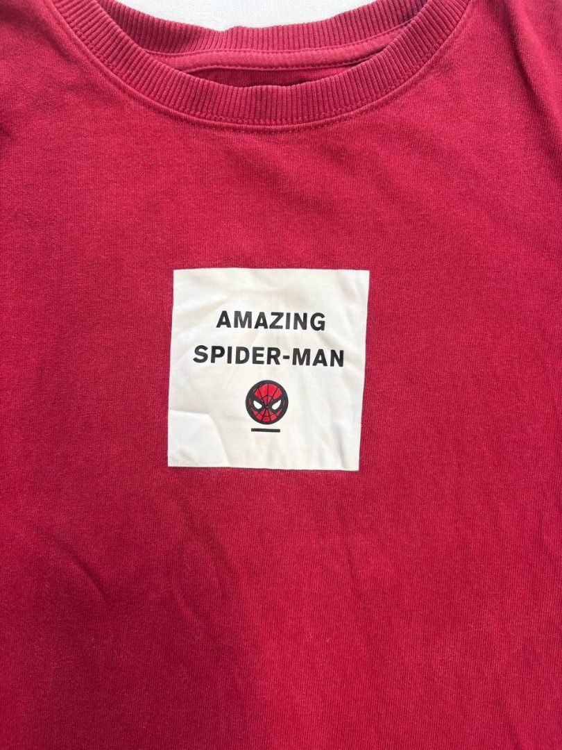 SPAO x Marvel Amazing Spider-Man Graphic Tee (Category: Tshirts & Polo Shirts ) located in Tacurong. Submitted by ukayutopia (Listing ID 1465059722, Image 3). Description: Dimes: W20.4×L22.8 ‎Condition: Excellent ‎Color rate: 9/10 ‎Size on tag: Small ‎Issue: None.