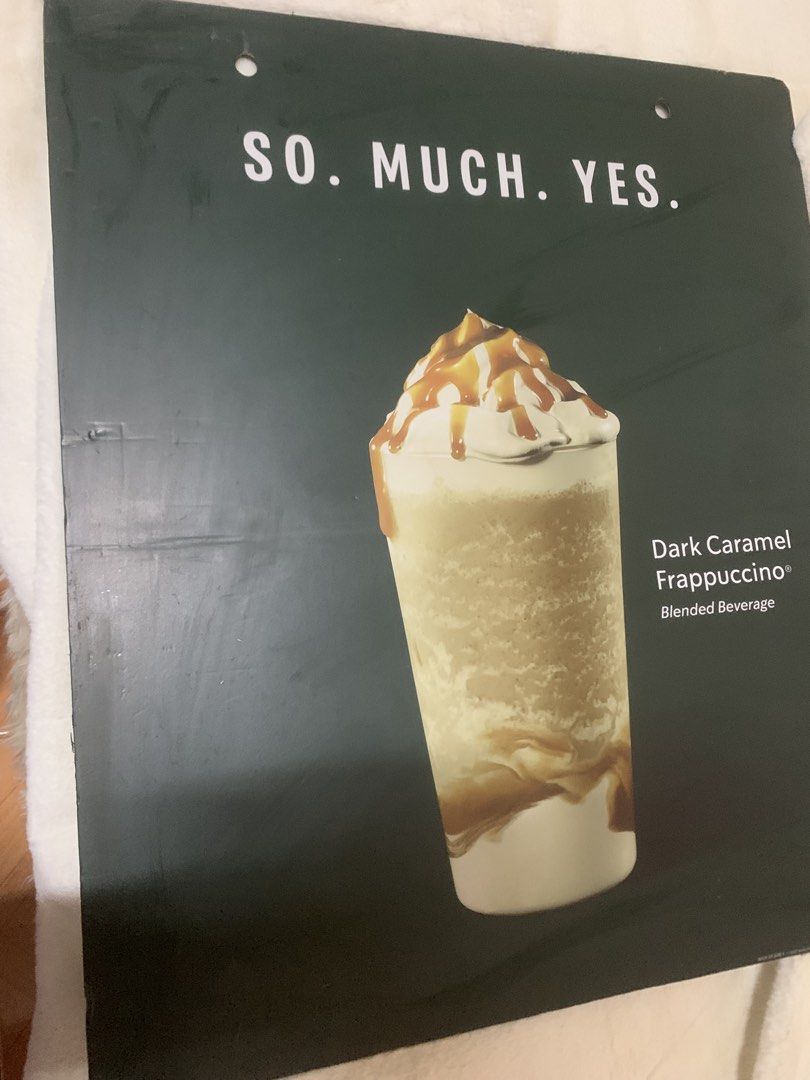 Starbucks In Store Advertisements for collection (4pcs). (Category: Western Merchandise) located in Las Pinas. Submitted by erd17declutters (Listing ID 1465155243, Image 2). Description: Take all at 750. In store Sintra boards of menu. 📍 Las Pinas 🚢 JnT or Lalamove 💵 Union Digital Bank.