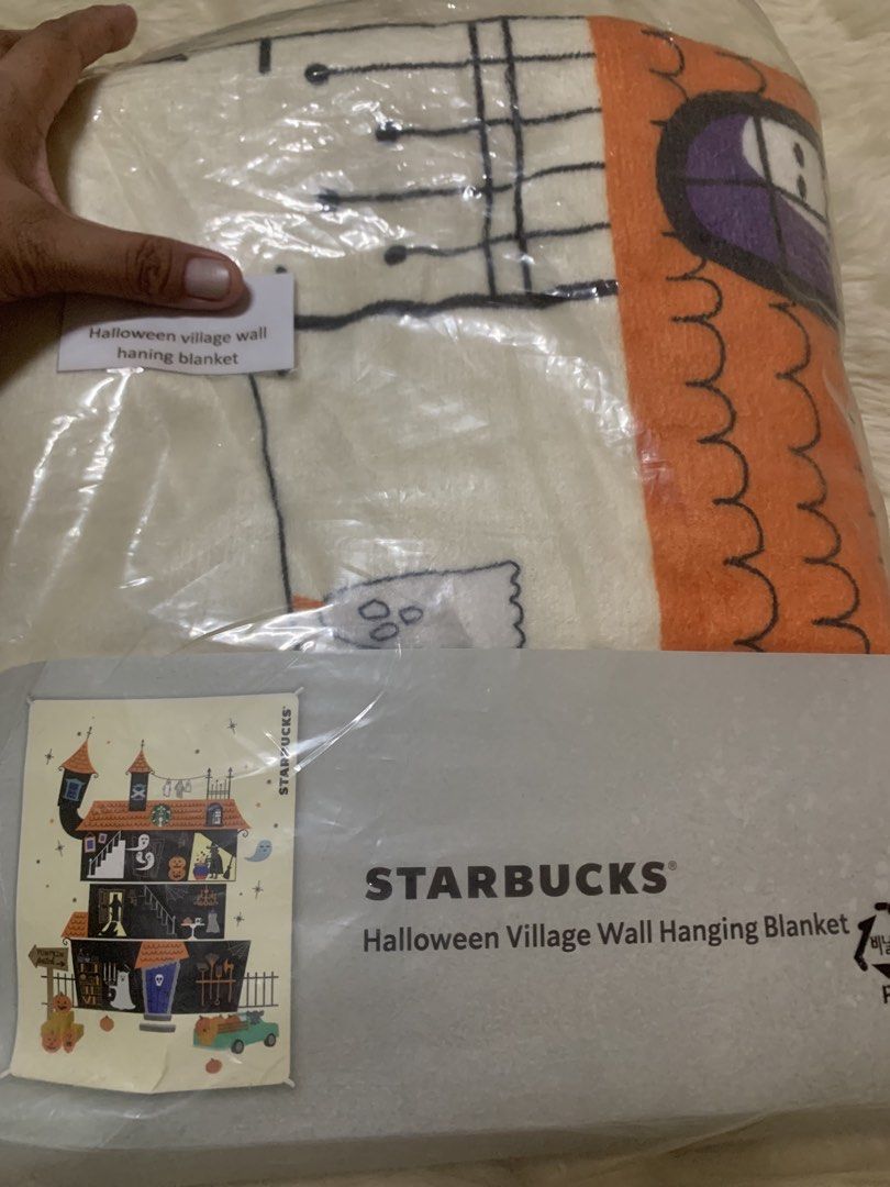 Starbucks Korea Halloween Wall Blanket (Category: Looking For) located in Las Pinas. Submitted by erd17declutters (Listing ID 1465153943, Image 1). Description: Used twice in camping. 📍 Las Pinas 🚢 JnT or Lalamove 💵 Union Digital Bank.