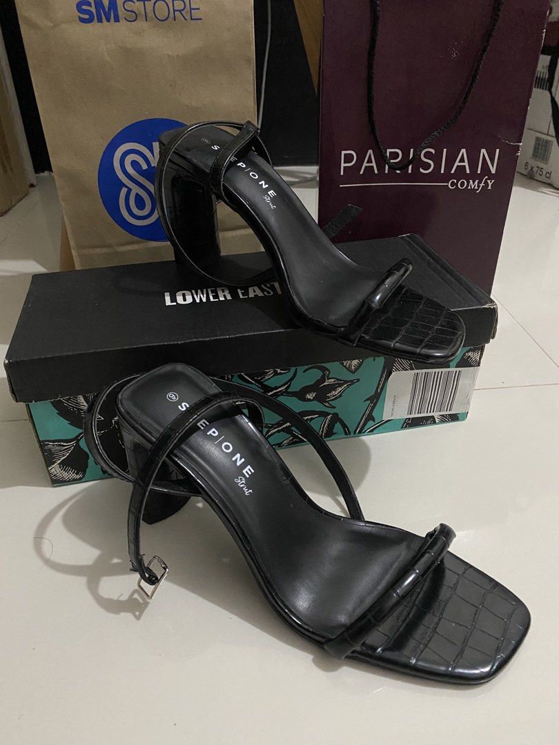 Stepone Strut Women’s Square Toe Heels (Category: Heels) located in General Trias. Submitted by hiraethcullen (Listing ID 1465144680, Image 2). Description: - size 9 - once used; nakatago na lang sa drawer - bought it for 1900+ sa store 📍 General Trias, Cavite.