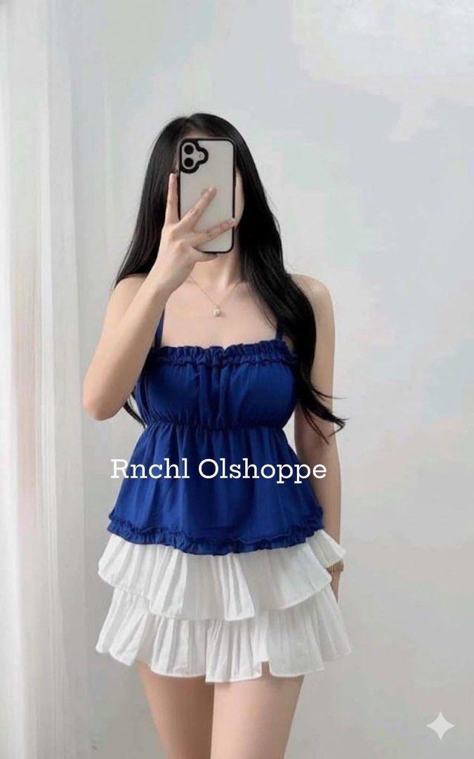 String Ruffles Linen Top (Category: Sleeveless) located in Davao. Submitted by rnchl_olshoppe (Listing ID 1464984947, Image 3). Description: .