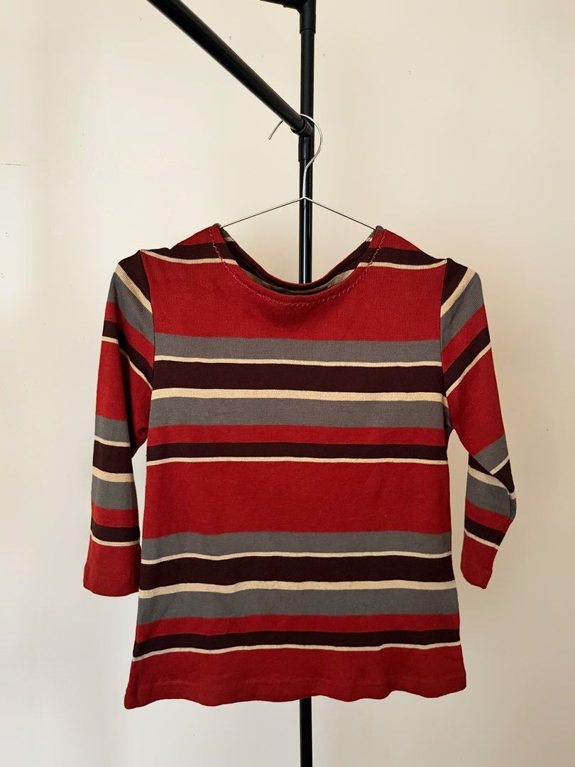 Striped Top (Category: Longsleeves) located in Baguio. Submitted by samxsells (Listing ID 1465043000, Image 1). Description: With lints L:21.5”.