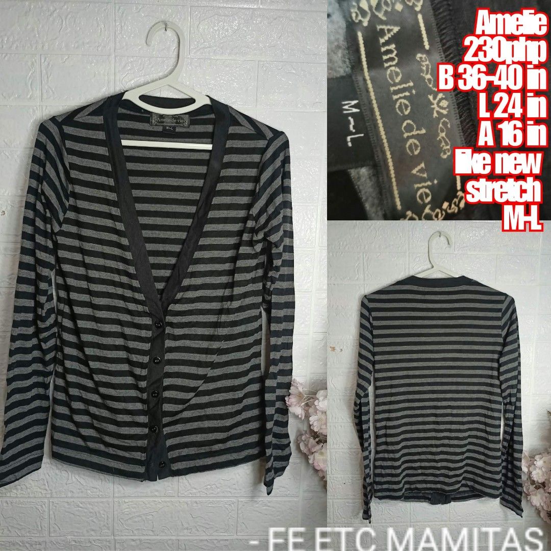 Stripes cardigan blazer ML (Category: Coats, Jackets and Outerwear) located in Santa Maria. Submitted by usbrands1987 (Listing ID 1465125930, Image 1). Description: .