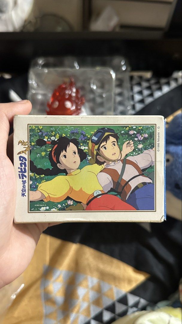 Studio Ghibli (Category: Plushies & Soft Toys) located in Quezon City. Submitted by toyyytopia (Listing ID 1465076142, Image 3). Description: Resin Calcifer Lamp (heavy) included cord - SOLD❌ Mini Puzzles Studio Ghibli Castle in the Sky - P250 Chu Cut Tag Vibrating kinda big sa personal than usual plush - P250 Yubaba Cut Tag Like New Condi - P850 Ponyo Rare Keychain hard to find - P1,200.
