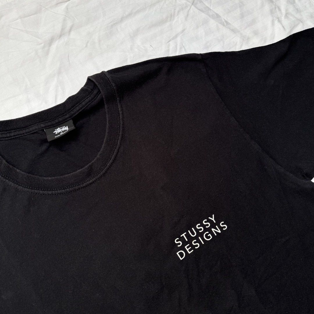STUSSY (Category: Tshirts & Polo Shirts ) located in Pasig City. Submitted by jaaard (Listing ID 1464987199, Image 3). Description: Size M 22x29 Good condition Crackprint issue Pm me.