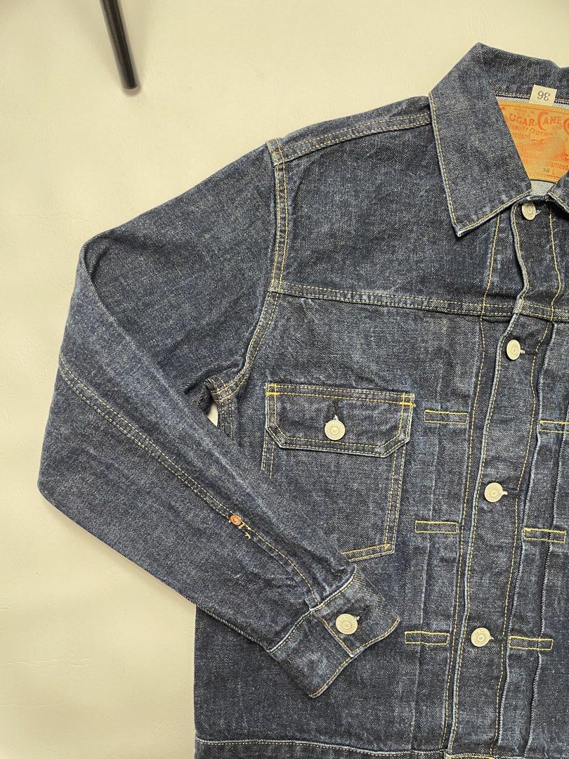 Sugar cane 1953 type raw denim jacket (Category: Activewear) located in Urdaneta. Submitted by northdrops_asian (Listing ID 1465024201, Image 3). Description: Excellent condition .