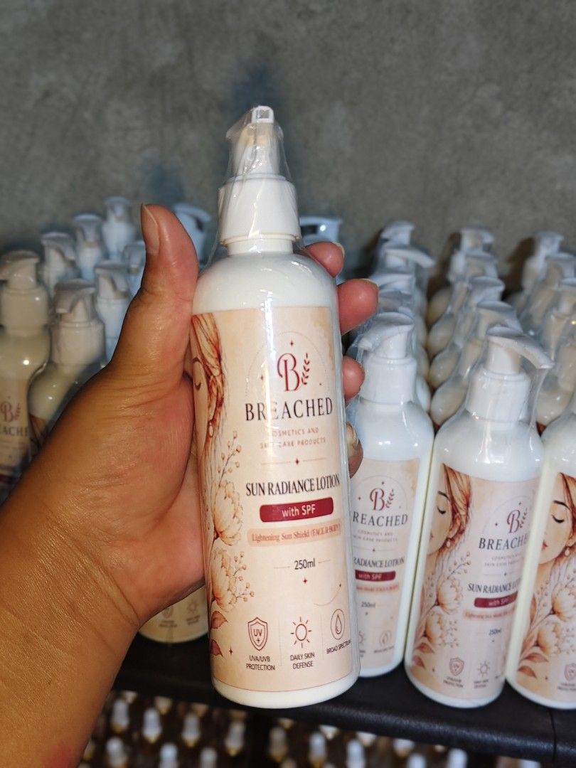 Sun Radiance Lotion (Category: Body Care) located in Manila. Submitted by brchd2026 (Listing ID 1465003575, Image 1). Description: Sun Radiance Lotion (For Face and Body.