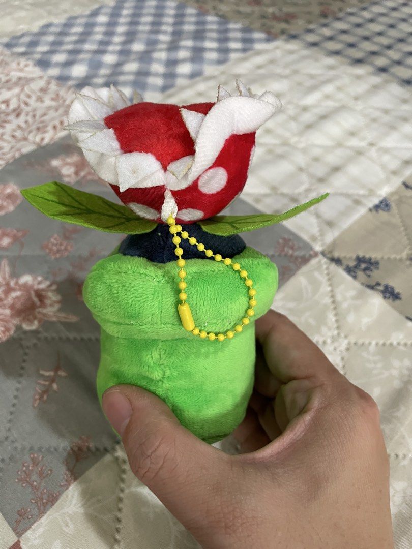 Super Mario plant plush bag charm (Category: Plushies & Soft Toys) located in Quezon City. Submitted by sylviafindsph (Listing ID 1465039148, Image 2). Description: 🍄lightly used 🍄on hand, Ship via lalamove or jnt 🍄NO COD , item must be fully paid before pick up 🍄you may read reviews for seller authenticity Reminders: 📎 Please manage your expectations for used/vintage items. 📎 Prices listed are final. However we offer additional discount or