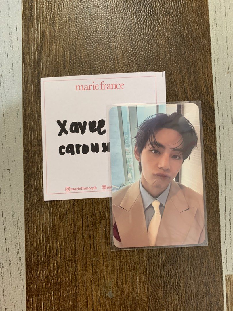 Taehyung Busan Attendee (Category: K-Wave Merchandise) located in Quezon City. Submitted by user.jk (Listing ID 1465002200, Image 1). Description: Taehyung Busan Concert Attendee PC NEGOTIABLE - onhand, ready to ship - xx sensi - payo / 50% nrdp (1 week dop) loc: qc, mm mod: JNT / meet up (sm north / morayta).