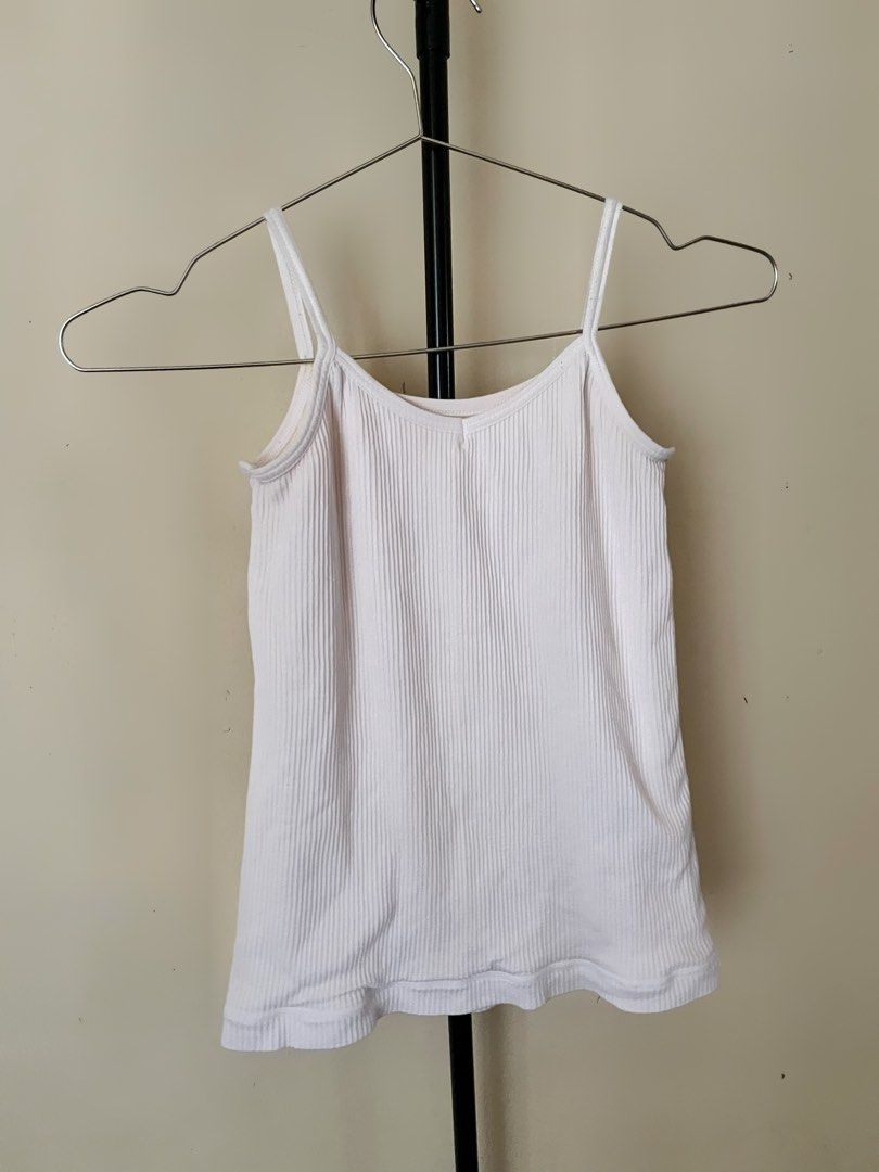 Tank Top (Category: Sleeveless) located in Baguio. Submitted by samxsells (Listing ID 1465038350, Image 1). Description: Flaw shown on the pic not noticeable when worn L:16” W:24-32”.