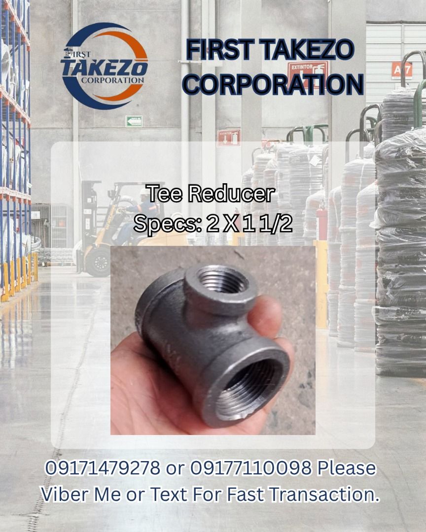 Tee Reducer Specs. 2X11/2 (Category: Everything Else Others) located in Manila. Submitted by joeyroque09 (Listing ID 1465024214, Image 1). Description: Tee Reducer Specs. 2X11/2.