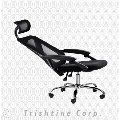 TEX-103 | Reclining Mesh Office Chair (Category: Office Furniture & Fixtures) located in Caloocan City. Submitted by jimtapitan_trishtinecorp. (Listing ID 1465012797, Image 1). Description: RECLINING mesh chair PVC armrest with lock up and down function 350mm chrome base L68 x W65 x H112-122cm Color: Black DISCLAIMER: PRICE IS FOR POSTING PURPOSES ONLY.