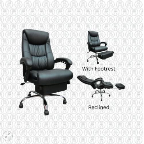 TEX-106 | Vantine Executive Chair (Category: Office Furniture & Fixtures) located in Caloocan City. Submitted by jimtapitan_trishtinecorp. (Listing ID 1465011487, Image 1). Description: Specification Details Type Clerical / Office Chair Armrests Leather and PVC Base Chrome 5-star / starbase Caster Wheels Yes Gas Lift Yes Height Adjustment Yes, via gas lift Swivel Yes, implied by caster/gas-lift office-chair construction Fabric Color Black DISCLAI