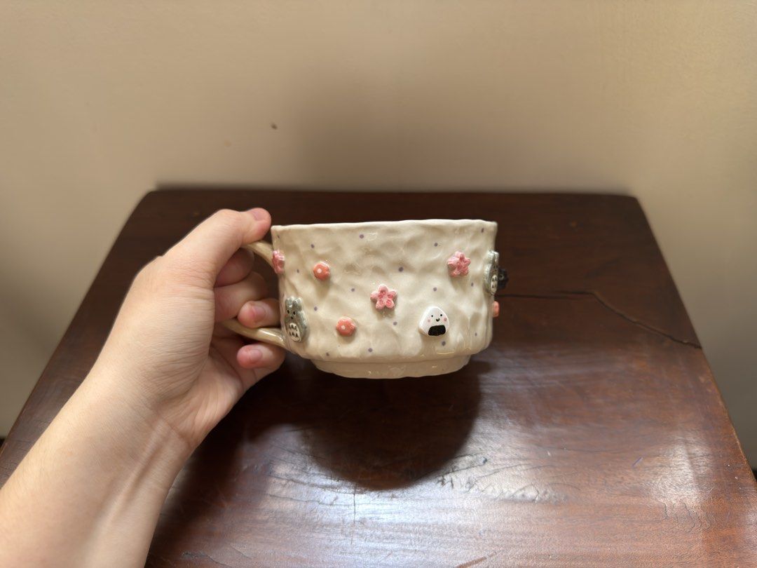 The Leaflet Ceramics Ghibli Mug (Category: Coffee & Tea Tableware) located in Quezon City. Submitted by majorikey (Listing ID 1464989768, Image 2). Description: I bought this last February 2026. Last price. This is a handmade piece. RFS: I have too many mugs. Mode of Delivery: J&T or SDD (lalamove); buyer shoulders the delivery fee Loc: Project 8, Quezon City Mode of Payment: GCash/GoTyme. No COD..