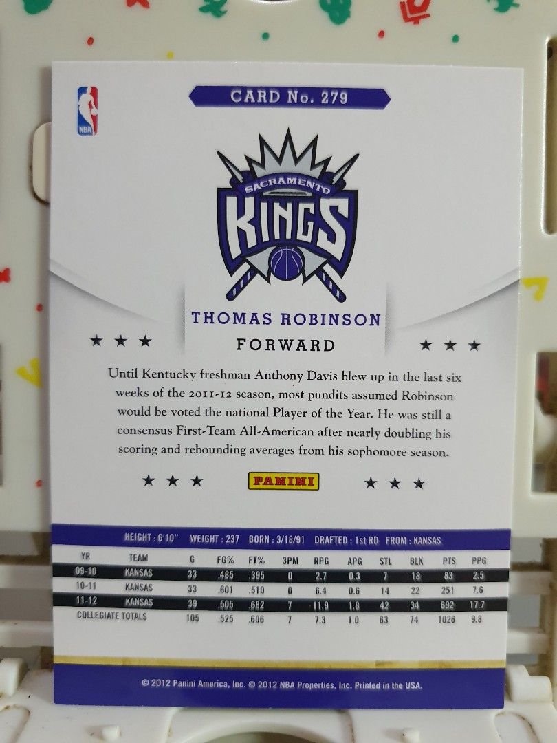 2012–13 Panini NBA Hoops #279 Thomas Robinson (Category: Character Goods) located in Quezon City. Submitted by collectionneursonline88 (Listing ID 1465140807, Image 2). Description: 🔄 Meetups Balintawak Camachile 7/11 Quezon City 🛵 Shipping : - Lalamove ( except Provincial) - Flash Express - GogoExpress - LBC 📥 Payment : cash on meetups Gcash.