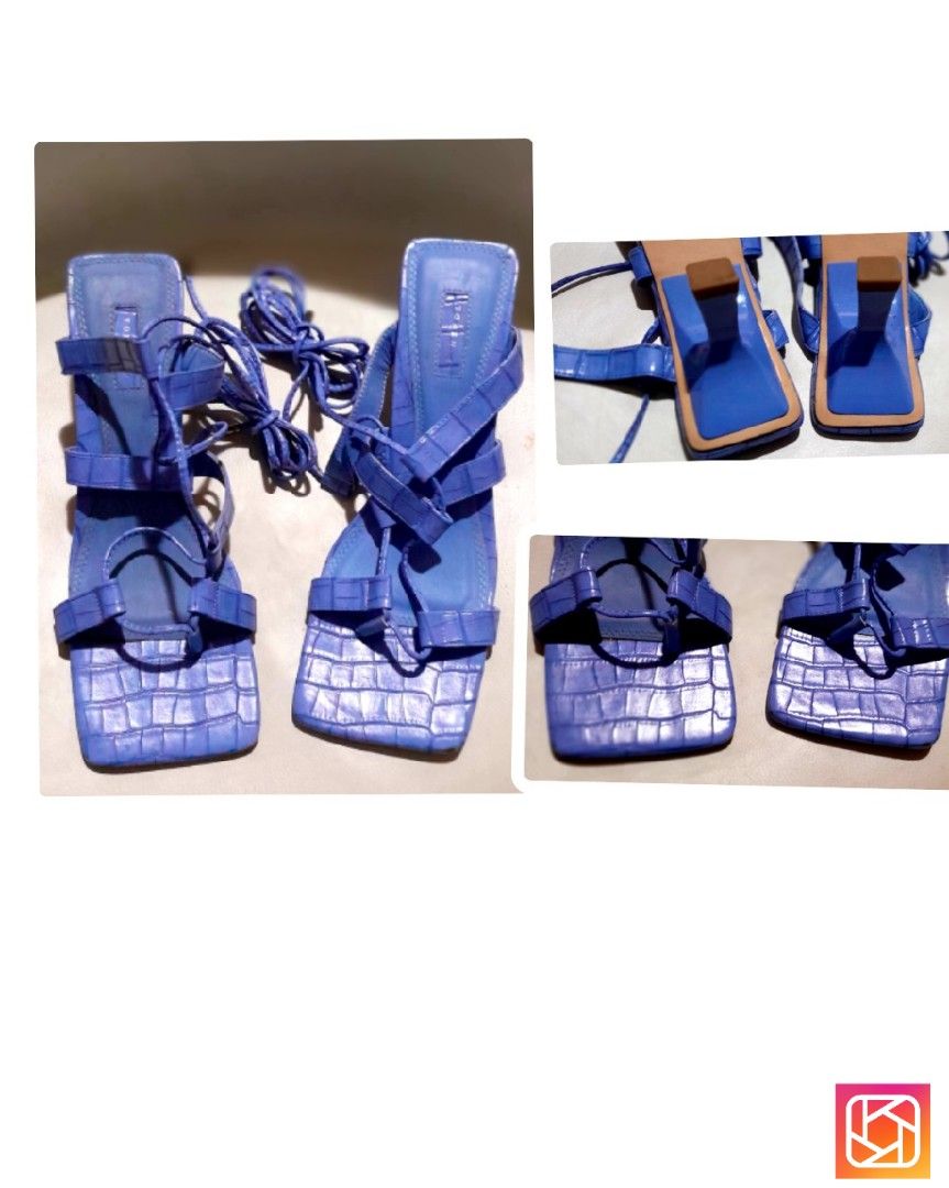 Topshop Strappy Heels (Category: Heels) located in Batangas. Submitted by norskieshoppe (Listing ID 1465091978, Image 1). Description: sz 10 on tag Fit sz 10-11 patent 3-inch heel.