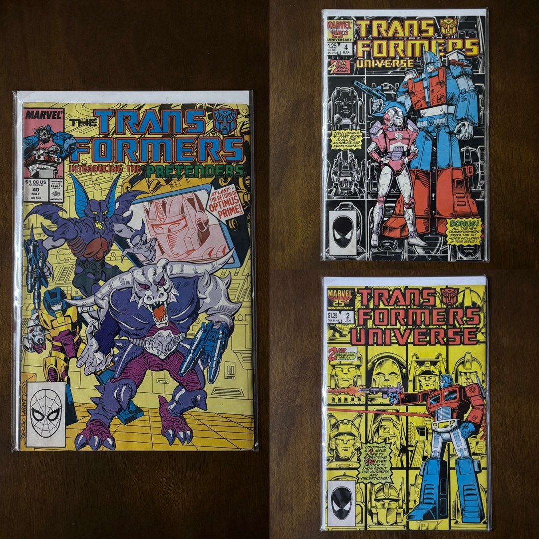 Transformers Universe & Transformers Introducing The Pretenders (Category: Comics & Manga) located in Muntinlupa City. Submitted by toychestmnl (Listing ID 1465145391, Image 1). Description: #transformers #comics.
