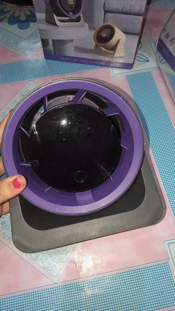 Turbo Air Rechargeable Desktop Fan (Category: Fans) located in Manila. Submitted by jane.ellestore (Listing ID 1465109474, Image 2). Description: Brand New Desktop fan perfect for study, work, or office. - may kasamang charger, malamig hangin - hindi maingay, okay na okay kahit natutulog or study - with box PM for video meetup / lalamove (client mag book) may bawas po sa sure buyer.