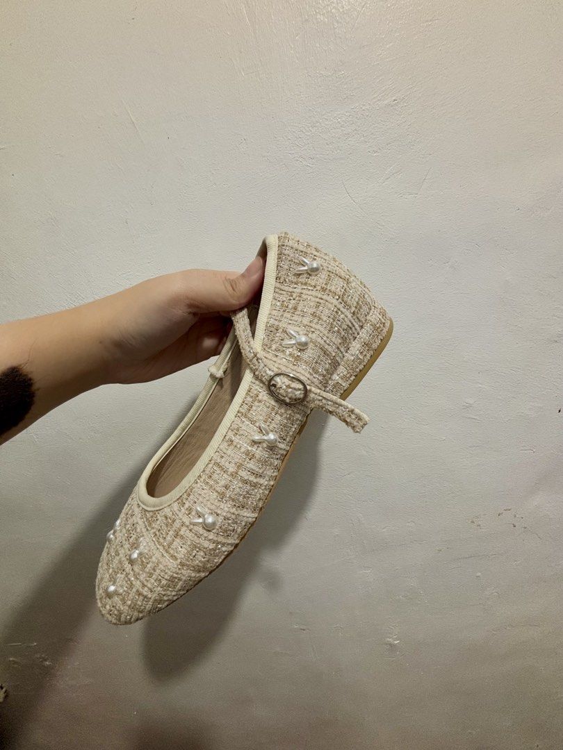 Tweed Formal Mary Jane Shoes (Category: Flats & Sandals) located in Binan City. Submitted by miracless_miray (Listing ID 1465160934, Image 3). Description: .