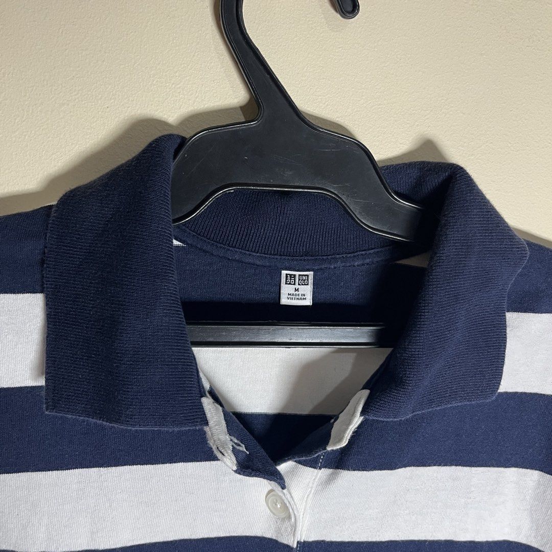 Uniqlo boxy cropped polo (Category: Blouses) located in Cagayan de Oro. Submitted by kojisalas (Listing ID 1465161746, Image 2). Description: 18x19 Medium.