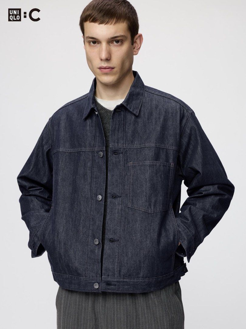 Uniqlo C Denim Trucker Jacket (Navy) (Category: Coats, Jackets and Outerwear) located in Rizal. Submitted by jaydih (Listing ID 1464976718, Image 3). Description: .