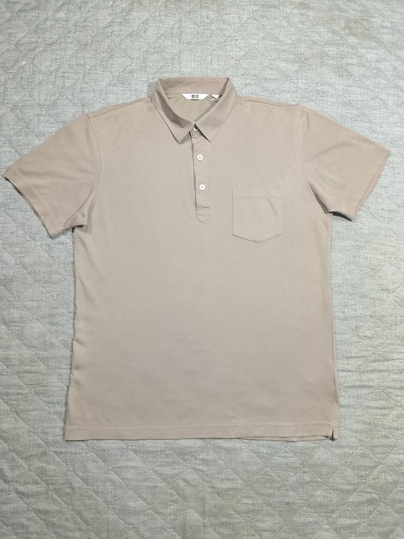 Uniqlo dry active polo shirt (Category: Activewear) located in Cadiz. Submitted by comradstuff (Listing ID 1465103444, Image 1). Description: Uniqlo dry active polo shirt *pls see last photo for the barely noticeable issue w 20.5" l 27".