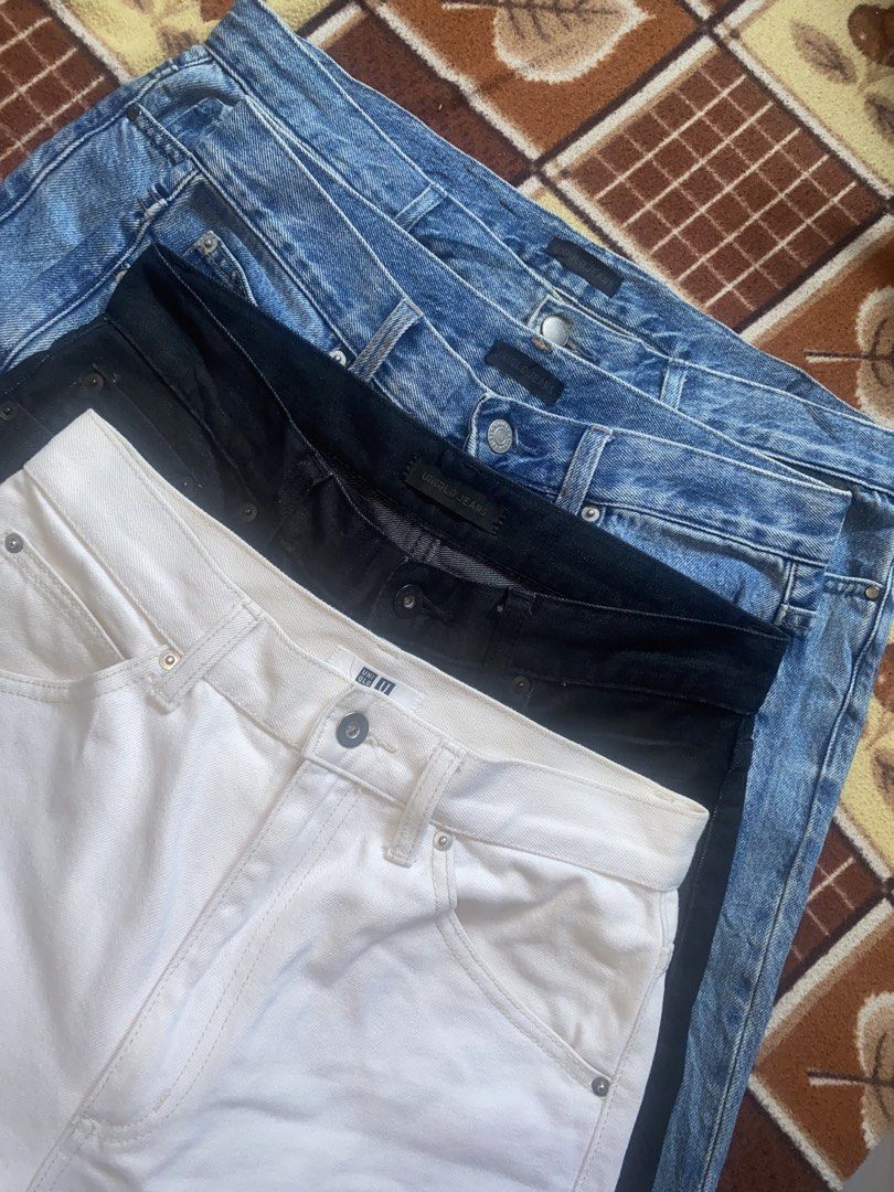 UNIQLO JEANS (Category: Jeans) located in Bantayan. Submitted by resuscitate.ph (Listing ID 1465047338, Image 1). Description: UNIQLO JEANS 34,30,30,29 ALL ARE GOOD CONDITION AND THRIFTED.
