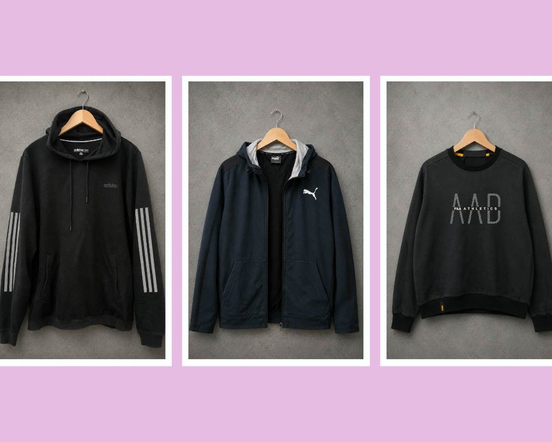 Unisex Jacket (Category: Coats, Jackets and Outerwear) located in Bulacan. Submitted by ukaybrandedshop (Listing ID 1465019078, Image 3). Description: Sale Sale Sale Jacket Hoodie and Pull Over Ukay Ukay to pero goods condition pm daretso 💌.