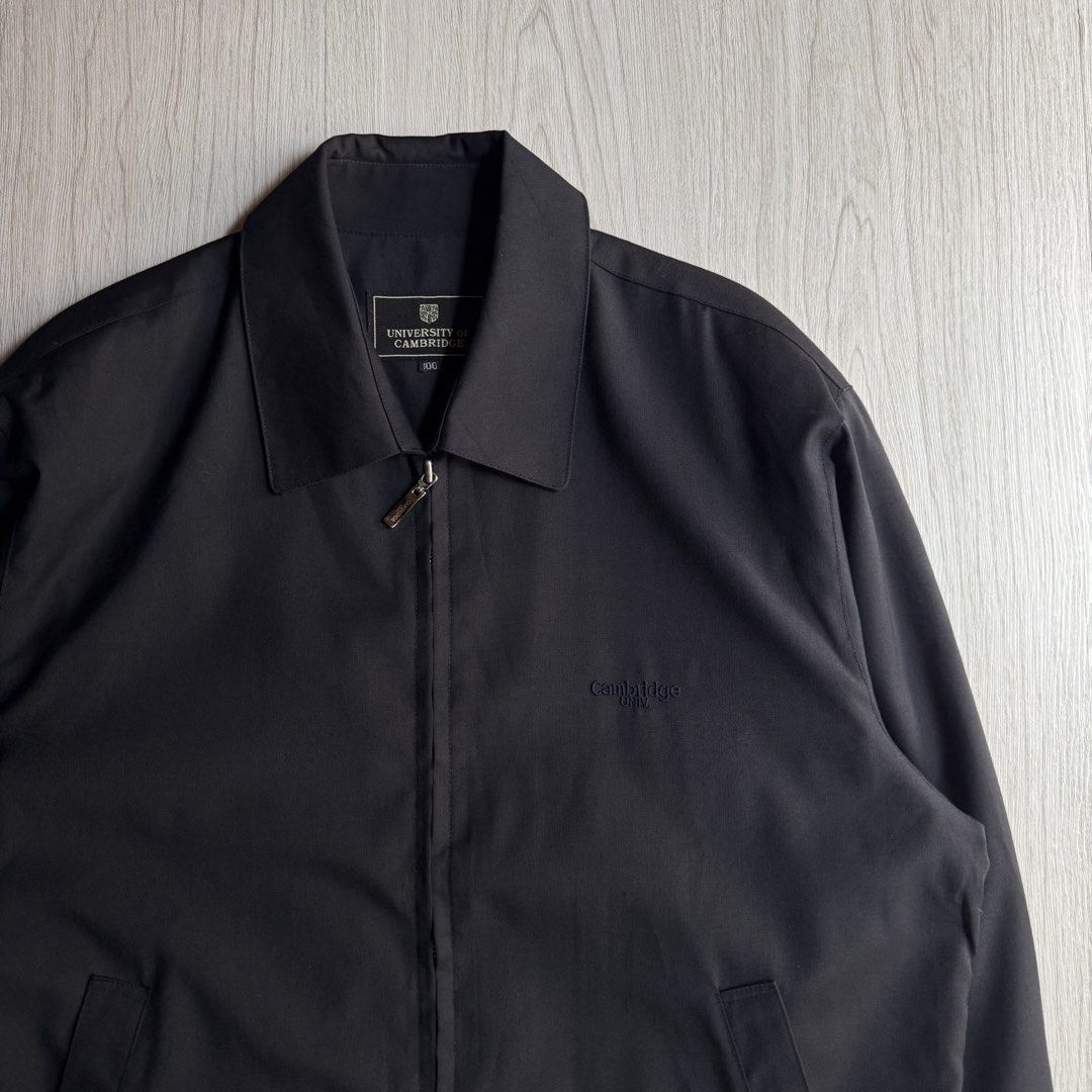 University of Cambridge Zip up Jacket (Category: Coats, Jackets and Outerwear) located in Zamboanga. Submitted by rustic.rev (Listing ID 1465167621, Image 2). Description: University of Cambridge Zip up Jacket Very good condition Tagged: 100 fits L Actual Measurements: Pit to pit: 23” Length: 27.5” Shoulders: 19.5” Sleeves length: 23.5”.